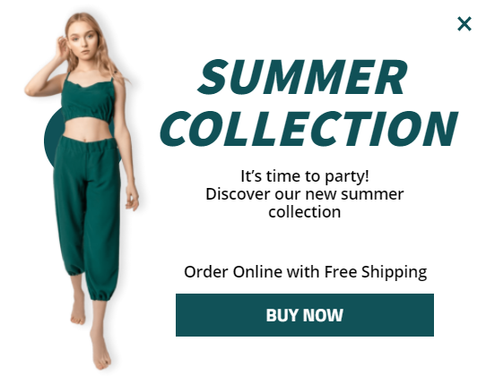 Free Creative Summer Collection for promoting sales and deals on your website