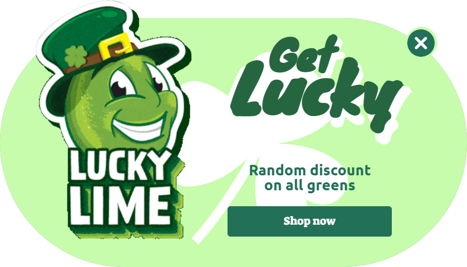 Free St. Patrick's Day promotion popup