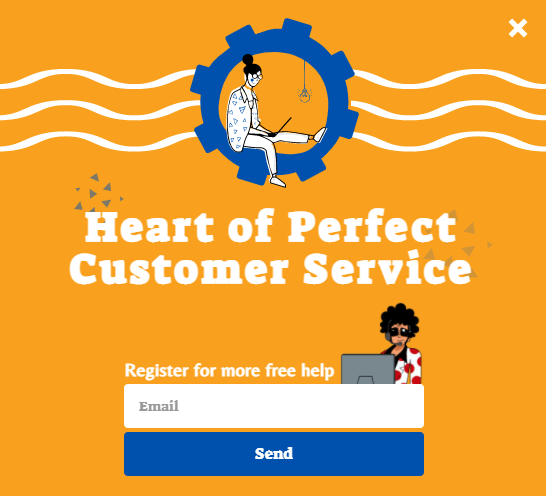 Free Modern customer support popup