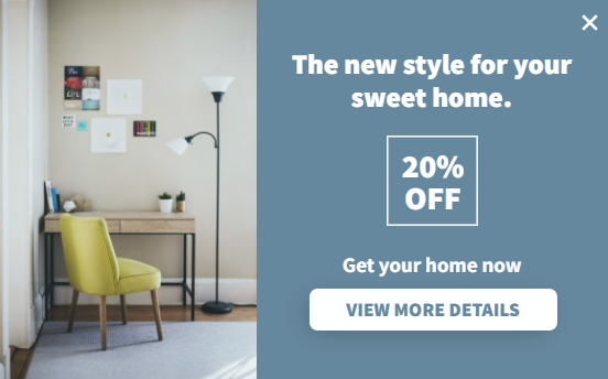 Free Creative for New Home Style for promoting sales and deals on your website