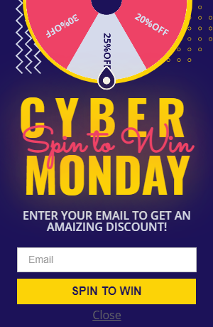 Free Cyber Monday Spinner