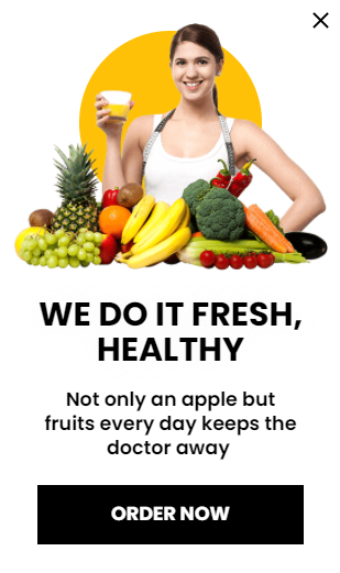 Creative for Healthy Food for promoting sales and deals on your website