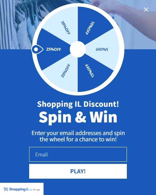 Shopping IL Spinner Promotion Builder