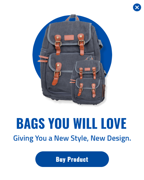 Creative for Bag Design for promoting sales and deals on your website