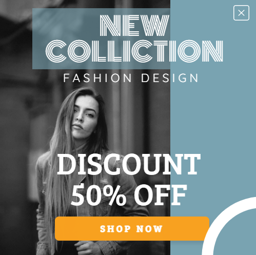 Free New collection square popup