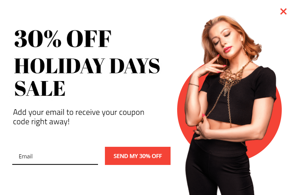 Convert visitors into Customers with New Collections for Holiday Days Sale