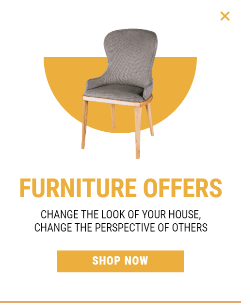 Furniture Offers for promoting sales and deals on your website