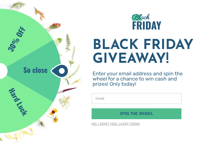 Free Black Friday Natural Giveaway