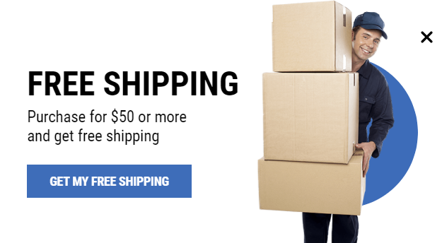 Free Free Shipping for promoting sales and deals on your website