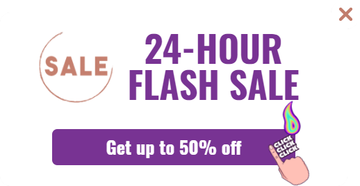 Free Flash sale promotion popup