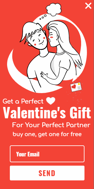 Free Valentine's Day date popup