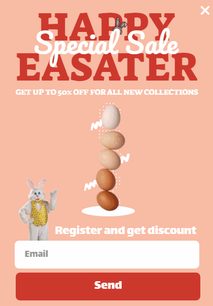 Free Happy Easter popup