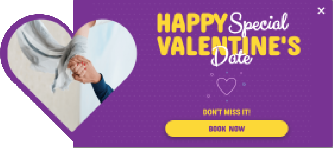 Free Valentine's special date popup
