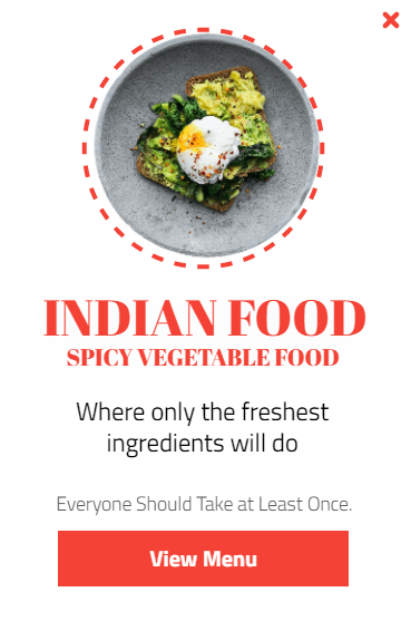 Free Creative for Indian Food for promoting sales and deals on your website