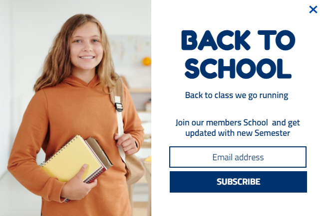 Free Convert visitors into Customers with School Collection