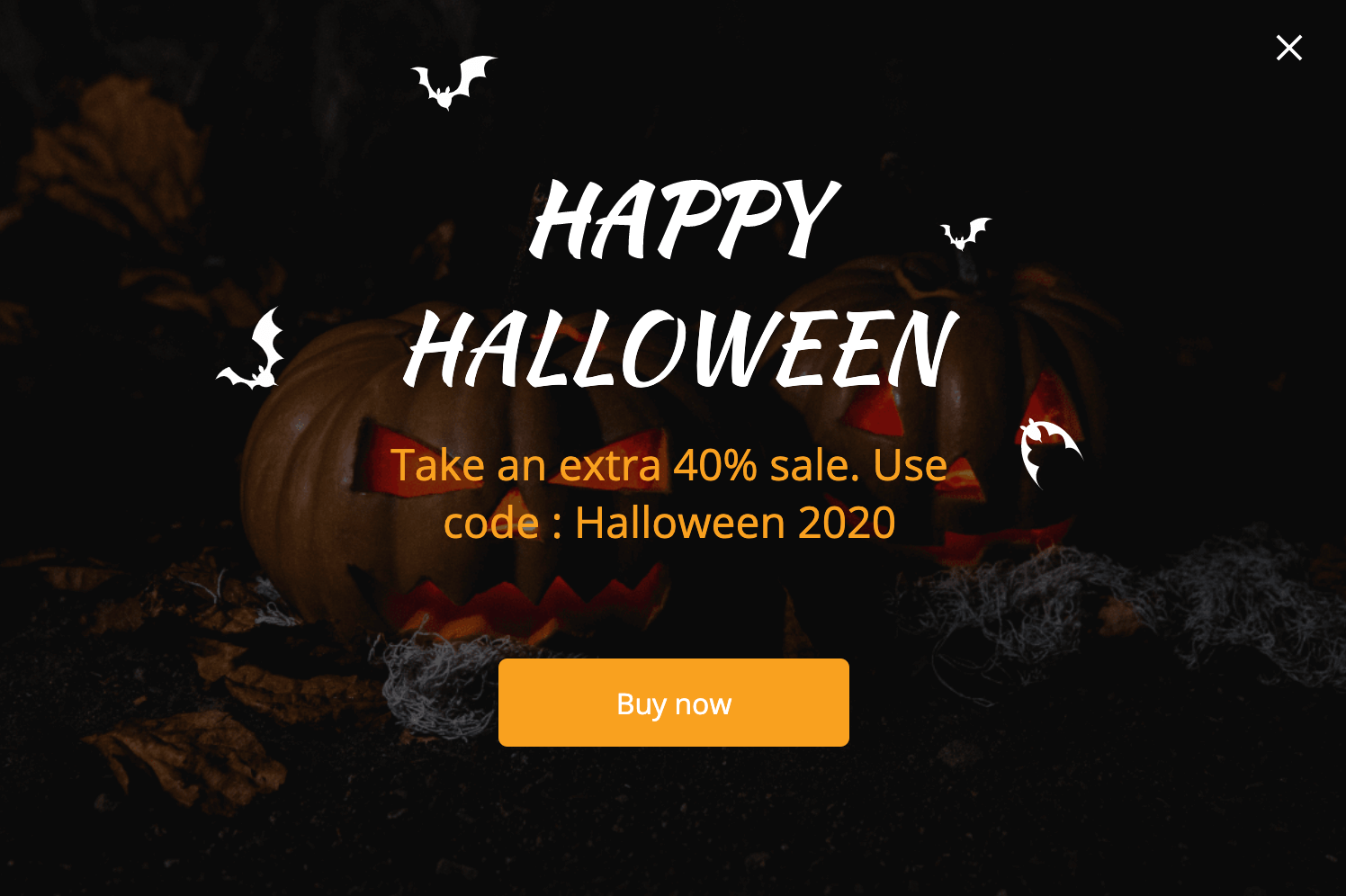 Free Happy Halloween popup