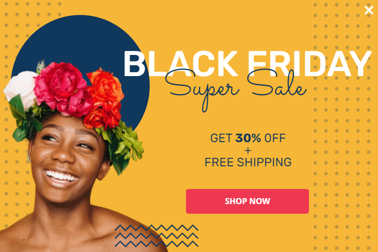 Free Black Friday floral girl