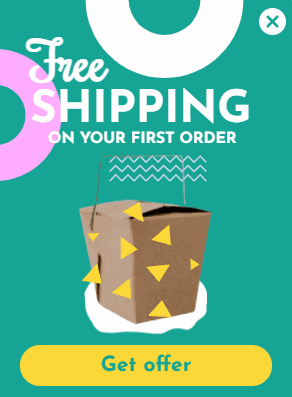 Free Free shipping popup