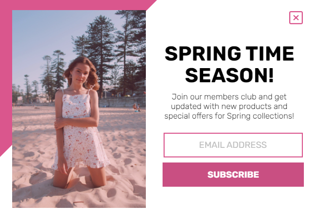 Free Convert visitors into Customers with New Spring Collection