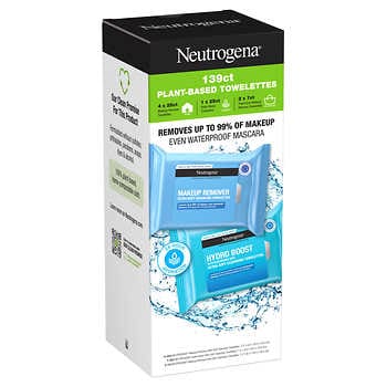 Nước tẩy trang Neutrogena & Khăn làm sạch siêu mềm Hydro Boost, số lượng 139