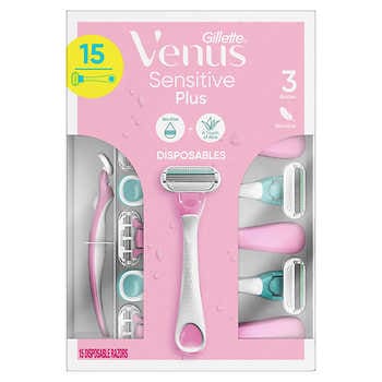 Dao cạo dùng một lần Gillette Venus Sensitive Plus, 15 đầu