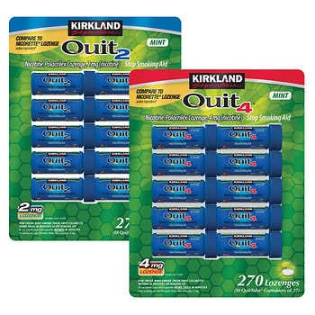 Kirkland Signature Quit Lozenges 2mg. hoặc 4mg., 270 Miếng