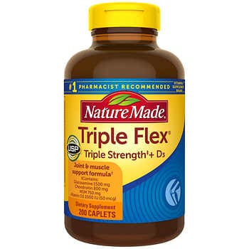 Nature Made TripleFlex Triple Strength + D3, 200 Viên nén