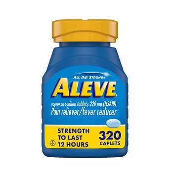 Aleve Naproxen Natri 220 mg. Thuốc Giảm Đau/Hạ Sốt, 320 Viên Nén