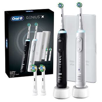 Bàn chải đánh răng điện có thể sạc lại Oral-B Genius, hộp 2 cái