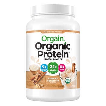 Bột protein thực vật hữu cơ Orgain USDA, Horchata dạng kem, 2,74 pound