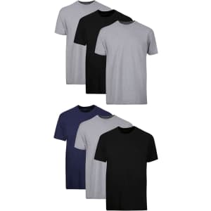 Hanes Men's Cotton T-Shirts 6-Pack