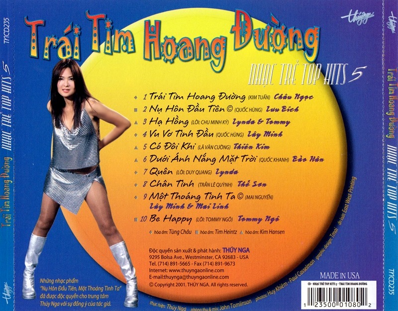 Trái Tim Hoang Đường – Nhạc Trẻ Top Hits (TNCD235)