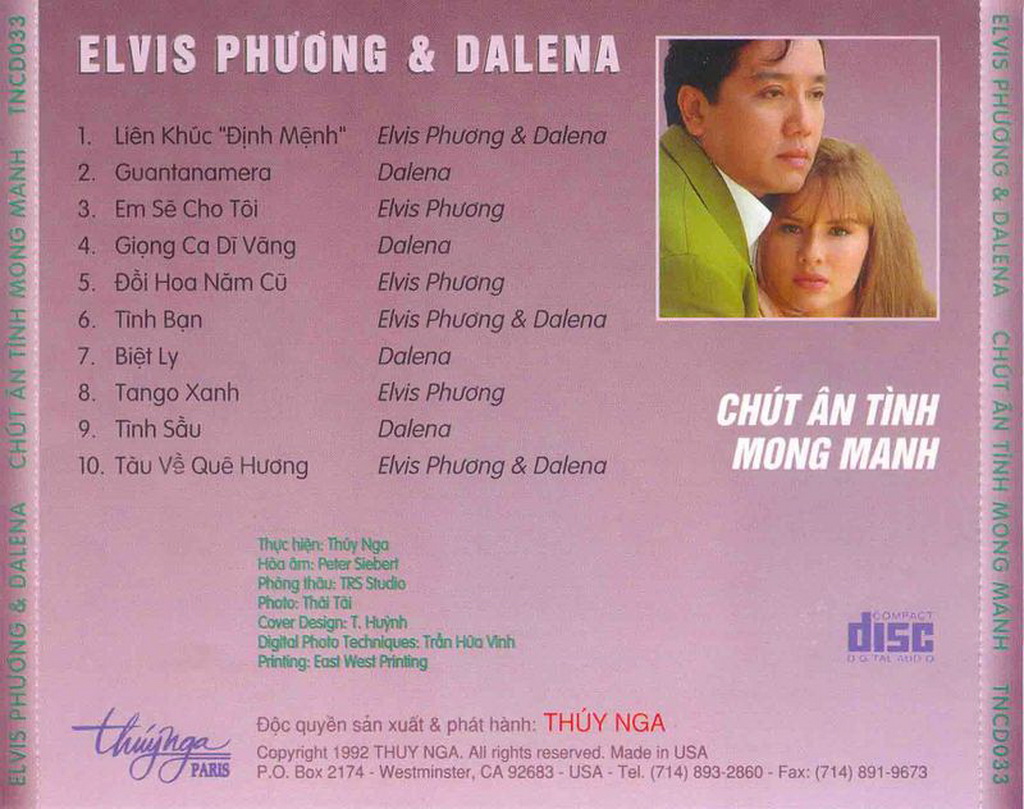 elvis phương – dalena – Chút tình mong manh