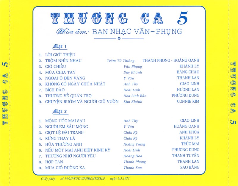 Thương Ca 5 (2cd)