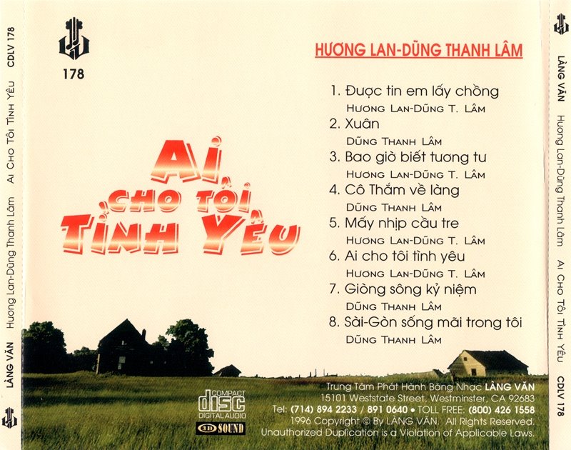 Hương Lan – Dũng Thanh Lâm – Ai cho tôi tình yêu