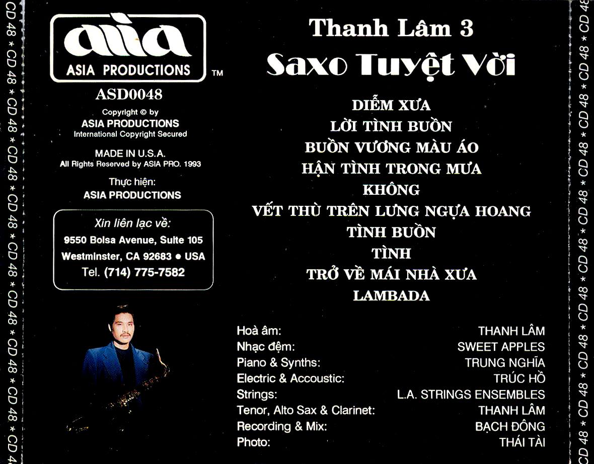 Saxophone tuyệt vời – Thanh Lâm 3( asia 48)