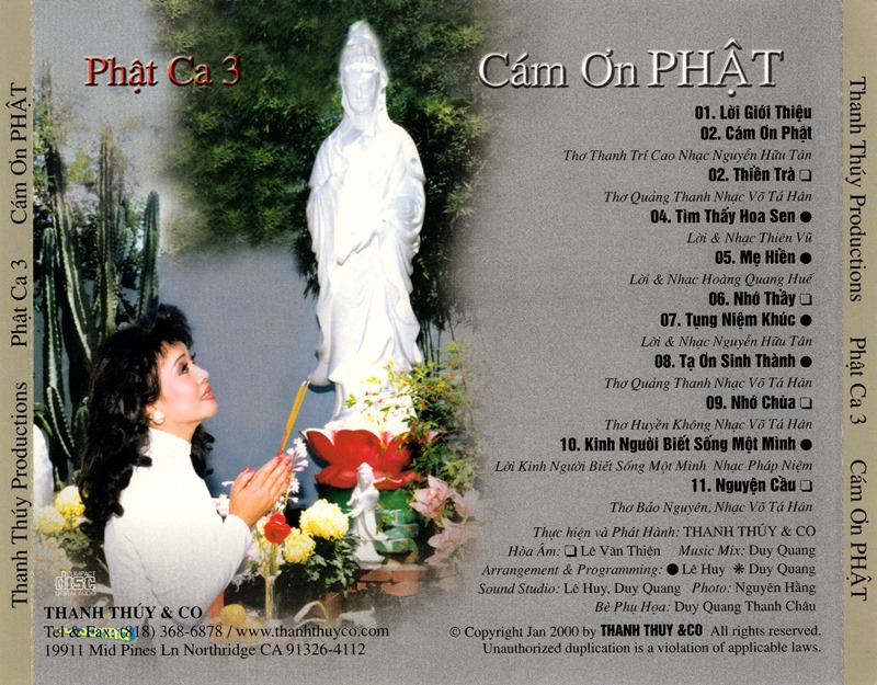 Phật ca 3- Cảm ơn Phật- Thanh Thúy