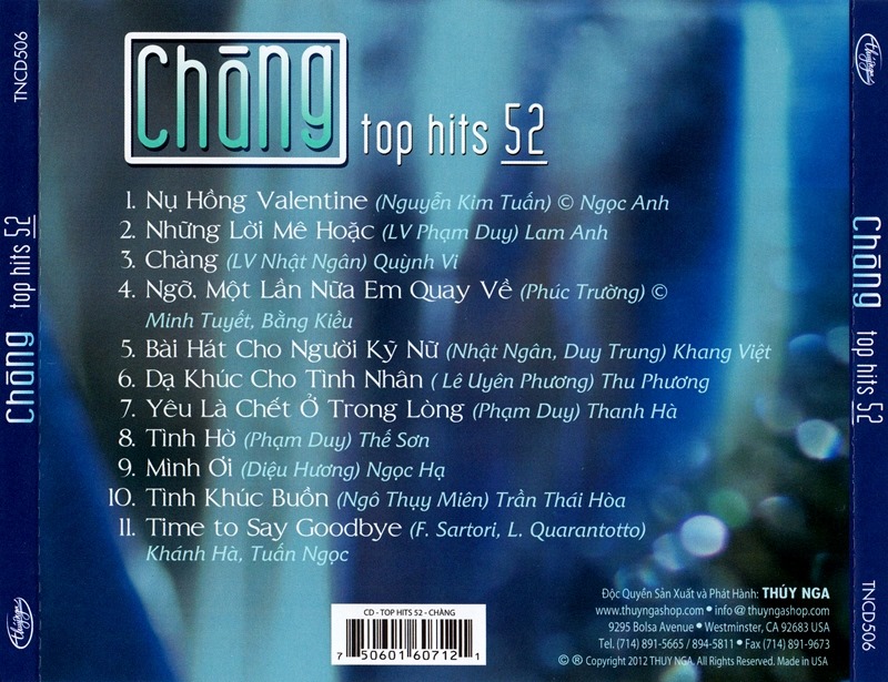 Top hits 52 – Chàng ( TN506)