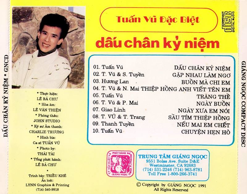 Tuấn Vũ đặc biệt / dấu chân kỷ niệm (Giáng Ngọc CD)