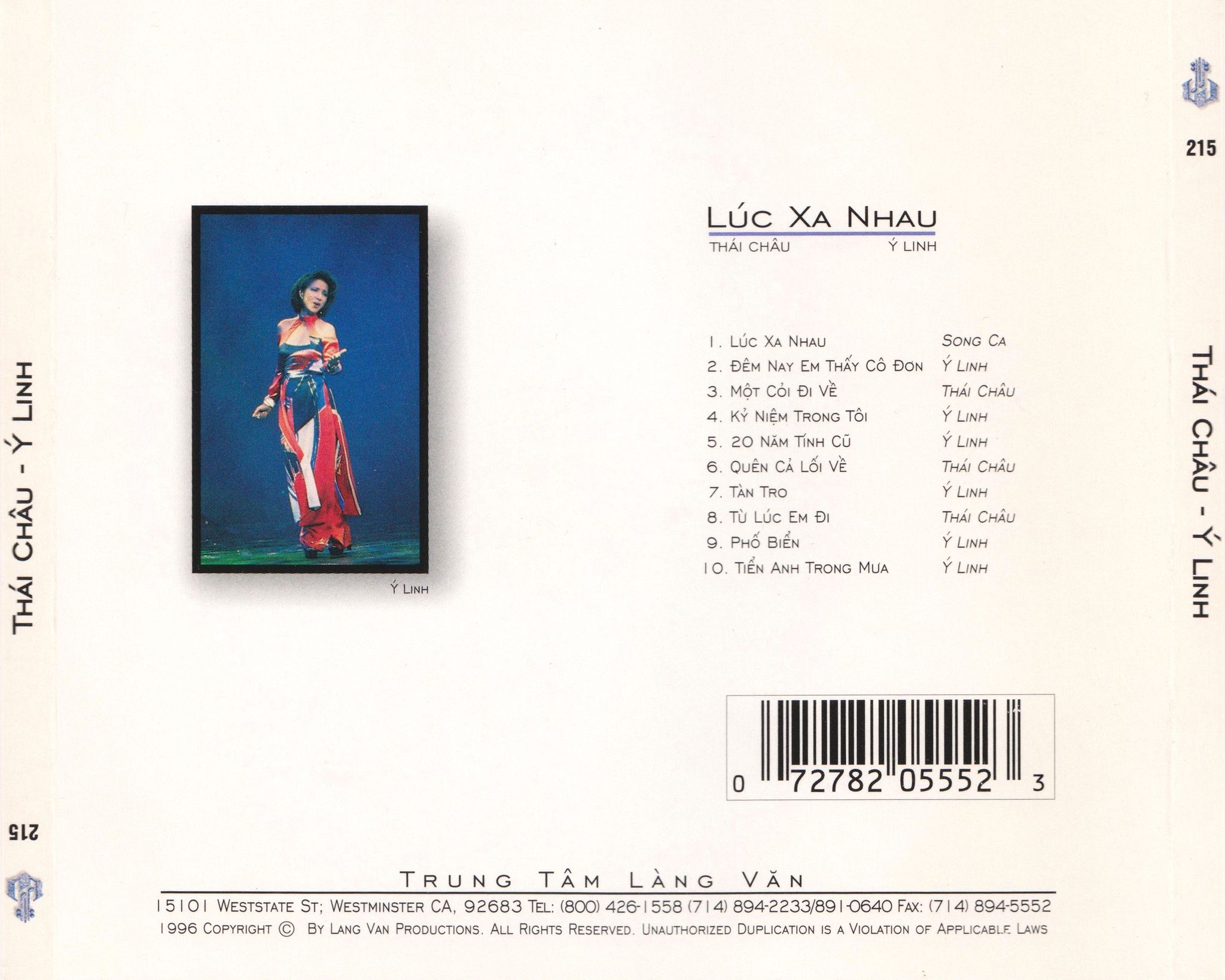 Lúc xa nhau- Thái Châu- Ý Linh (LVCD 215)