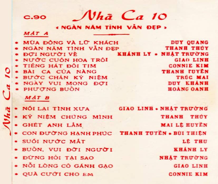 Nhã ca 10 ( cd 2)