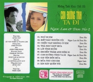 Con đường tình ta đi- 1992- Ngọc Lan- Đon Hồ (Giáng Ngọc CD)