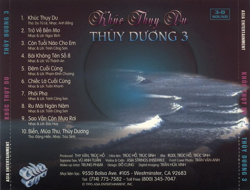 Khúc thụy du – Thùy Dương – asia 80