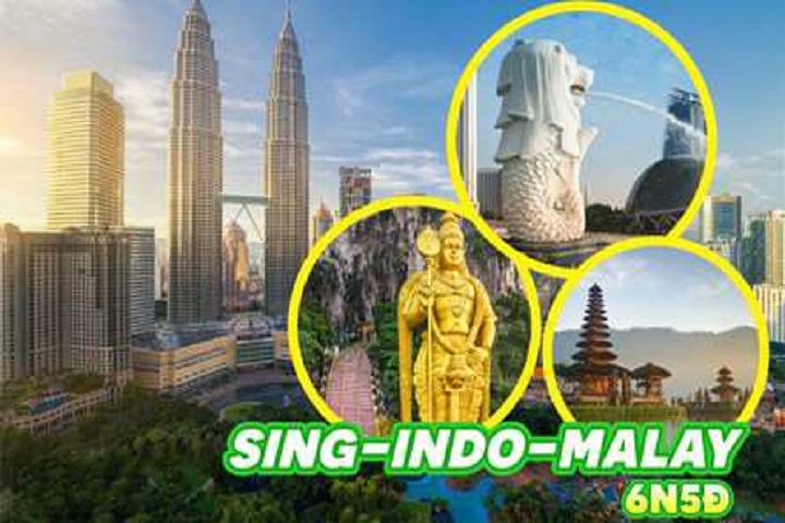 Tour Liên Tuyến Ba Nước 6N5Đ: Malaysia – Indonesia – Singapore Hè 2023 từ Sài Gòn