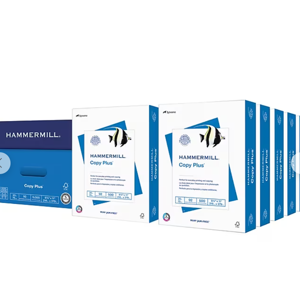 10-Ream 500-Sheet Hammermill Copy Plus Printer Paper (8.5" x 11")