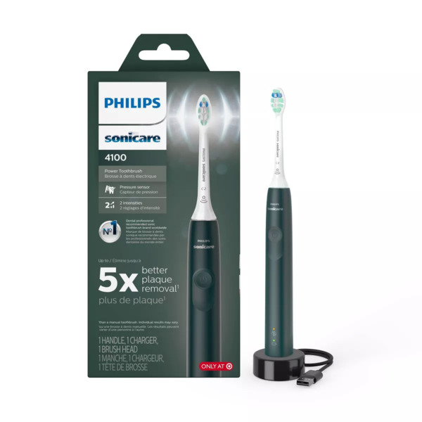 Bàn chải đánh răng điện Philips Sonicare 4100 Plaque Control có thể sạc lại (Nhiều màu)