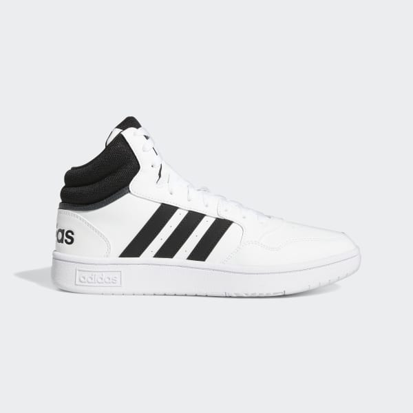 Giày adidas Hoops 3.0 Mid Classic Vintage dành cho nam (Đen/Đen/Trắng mây)