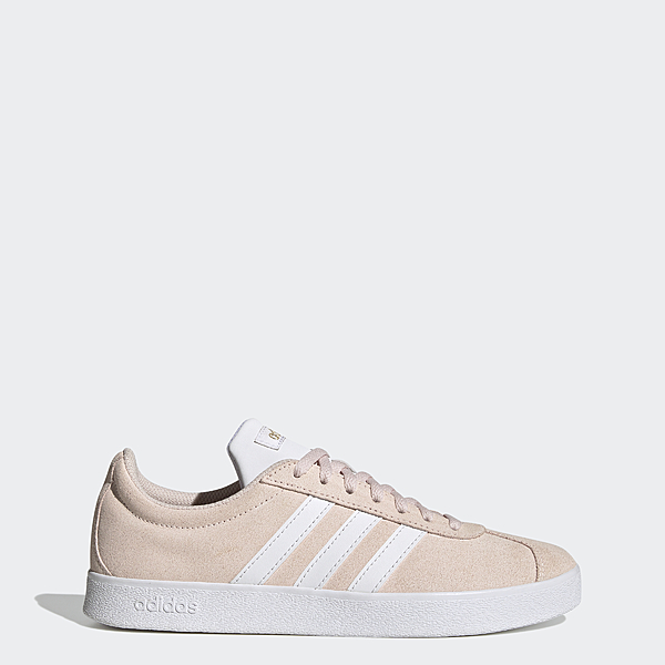 adidas Women's VL Court 2.0 Suede Shoes (Wonder Quartz / White, Sizes 6 or 11)