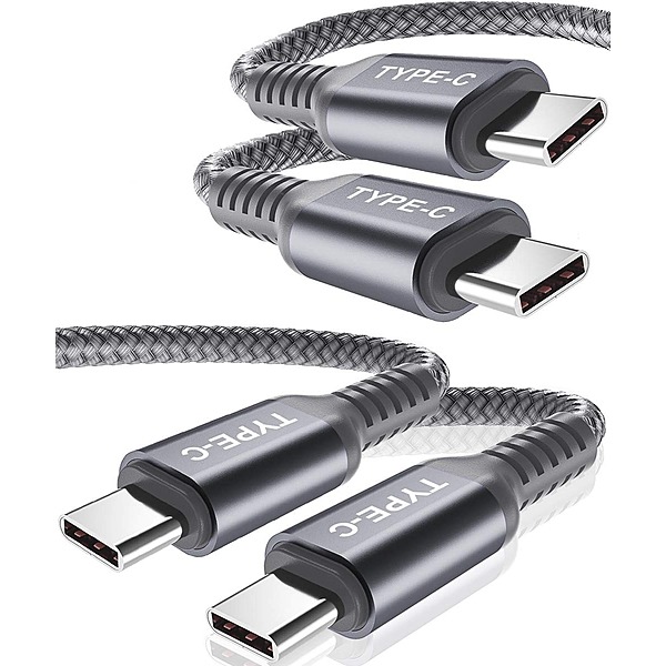 Bộ 2 Cáp Basesailor 100W USB-C to Type-C 10' (Xám)