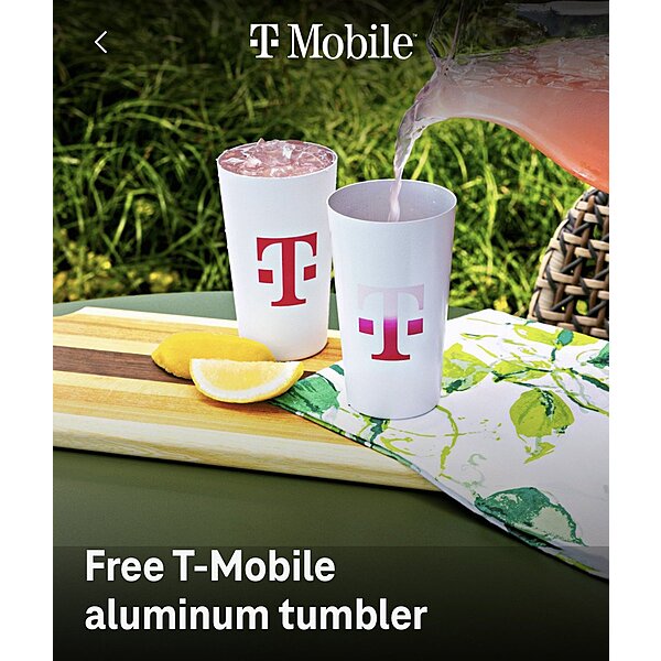 Những khách hàng T- Mobile: T-Mobile Resible Aluminium Tumbler tại T-Mobile Stores